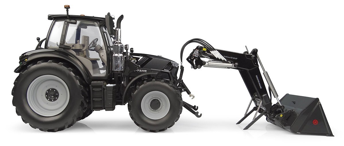 Deutz-Fahr 6150.4 TTV Tractor Warrior with FZ 47-23 Front Loader 2018 black 1:32 Universal Hobbies