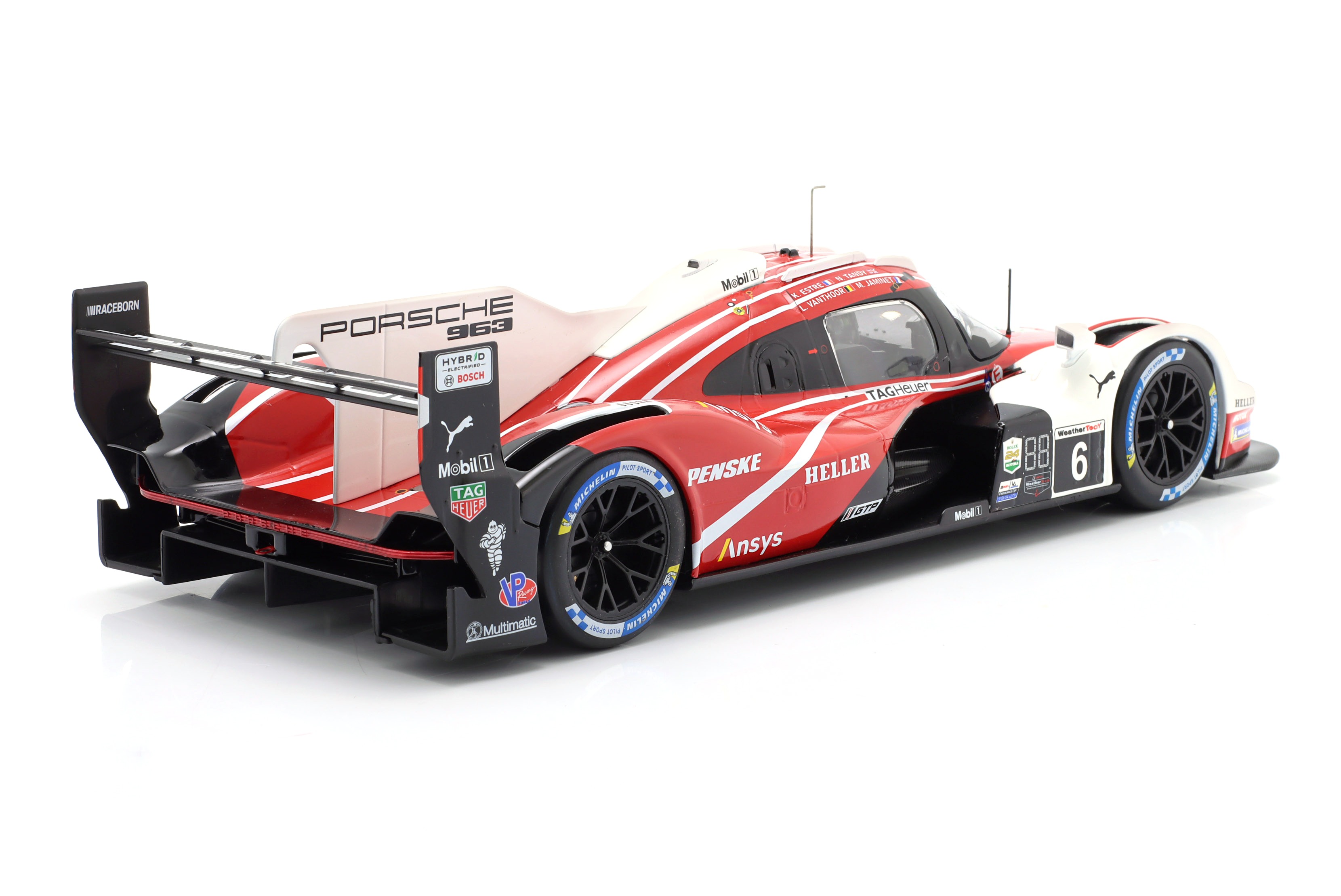 Porsche 963 Penske Motorsport #6 Estre/Jaminet/Tandy/Vanthoor 4th 24H Daytona 2024 1:18 Ixo Models