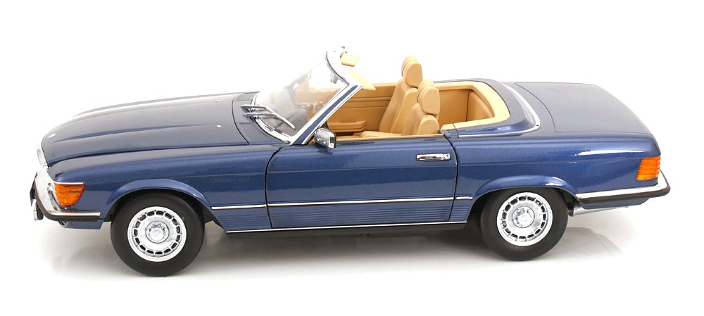 Mercedes-Benz 450SL R107 Europe 1985 blue metallic 1:12 KK Scale