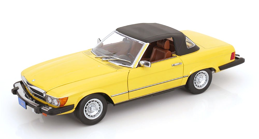 Mercedes-Benz 450SL R107 USA 1979 yellow 1:12 KK Scale