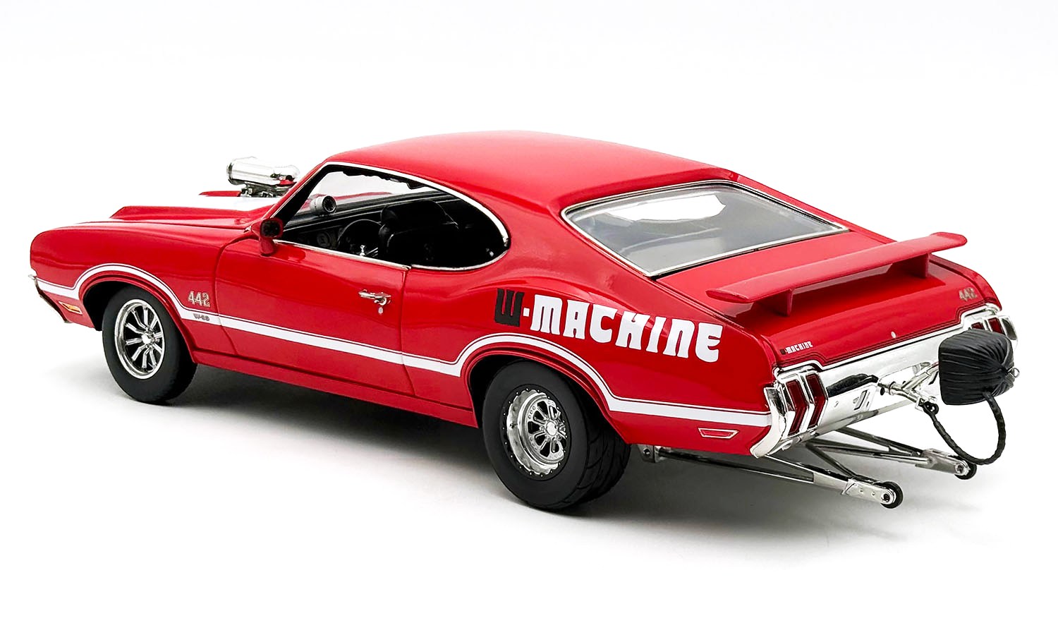 Oldsmobile 442 W30 *W-Machine Drag Outlaws* 1970 red 1:18 Acme Diecast