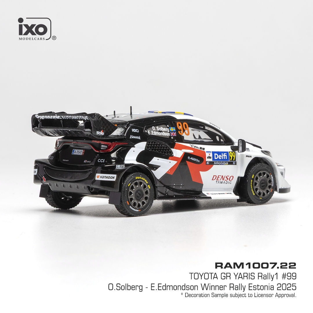 Toyota GR Yaris Rally1 #99 Solberg/Edmondson Rally Estonia 2025 1:43 Ixo Models