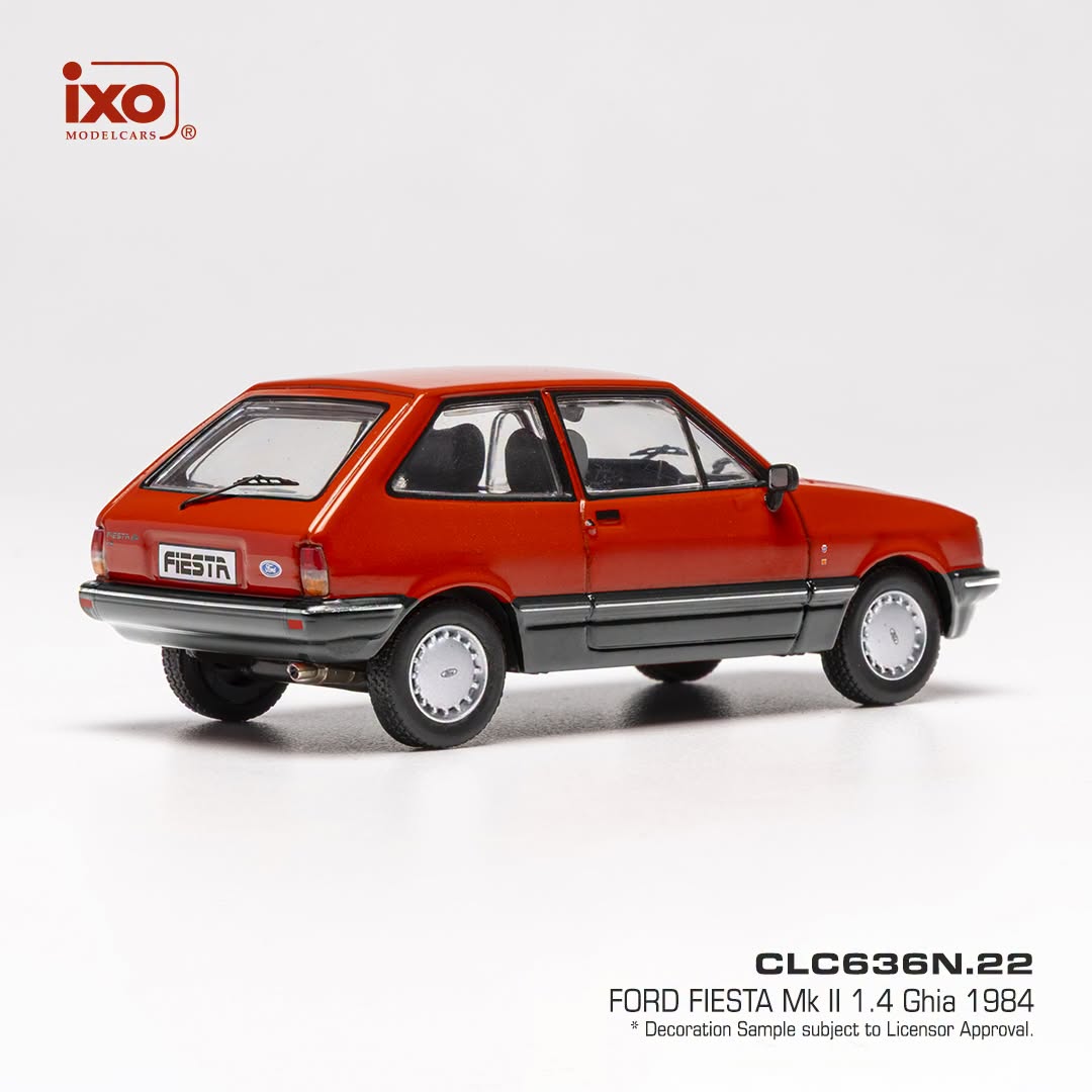 Ford England Fiesta MKII 1.4 ghia 1984 red 1:43 Ixo Models