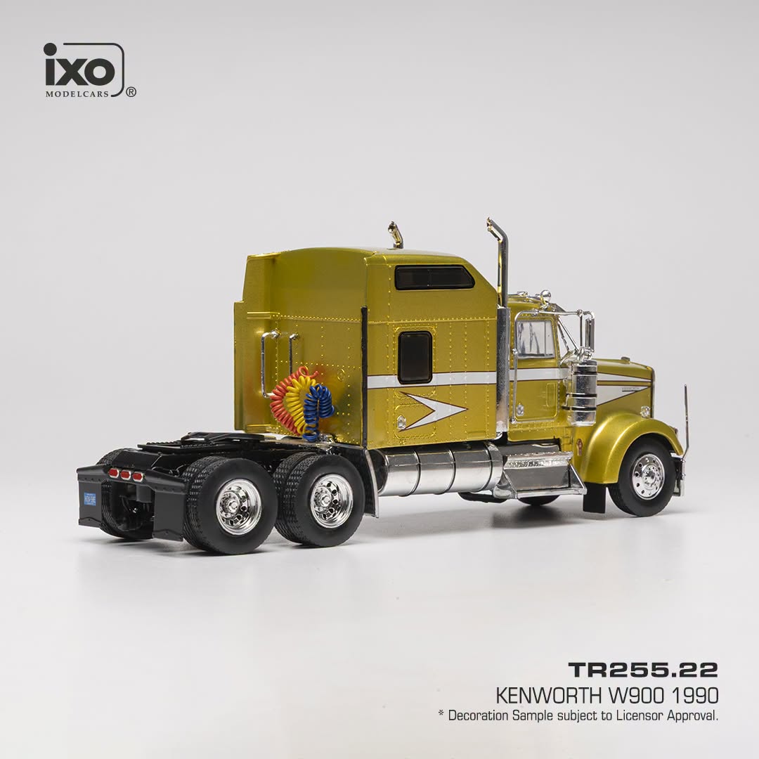 Kenworth W900 Tractor Truck 3-Assi 1990 gold/white 1:43 Ixo Models