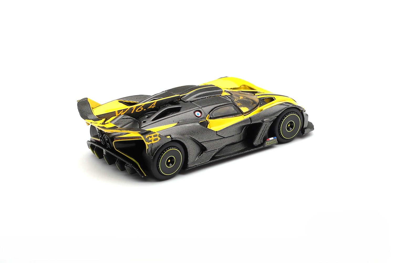 Bugatti Bolide 2020 yellow 1:64 Mini GT