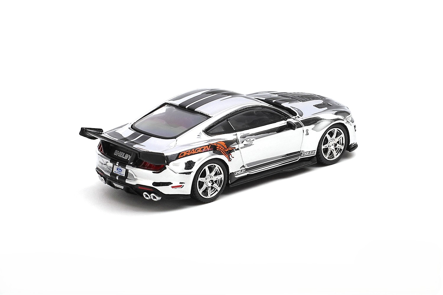 Shelby GT500 2020 Dragon Snake Concept chrome silver 1:64 Mini GT