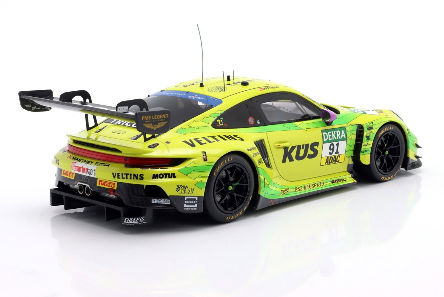Porsche 911 GT3 R Manthey Grello #91 T.Preining DTM 2025 1:18 Ixo Models