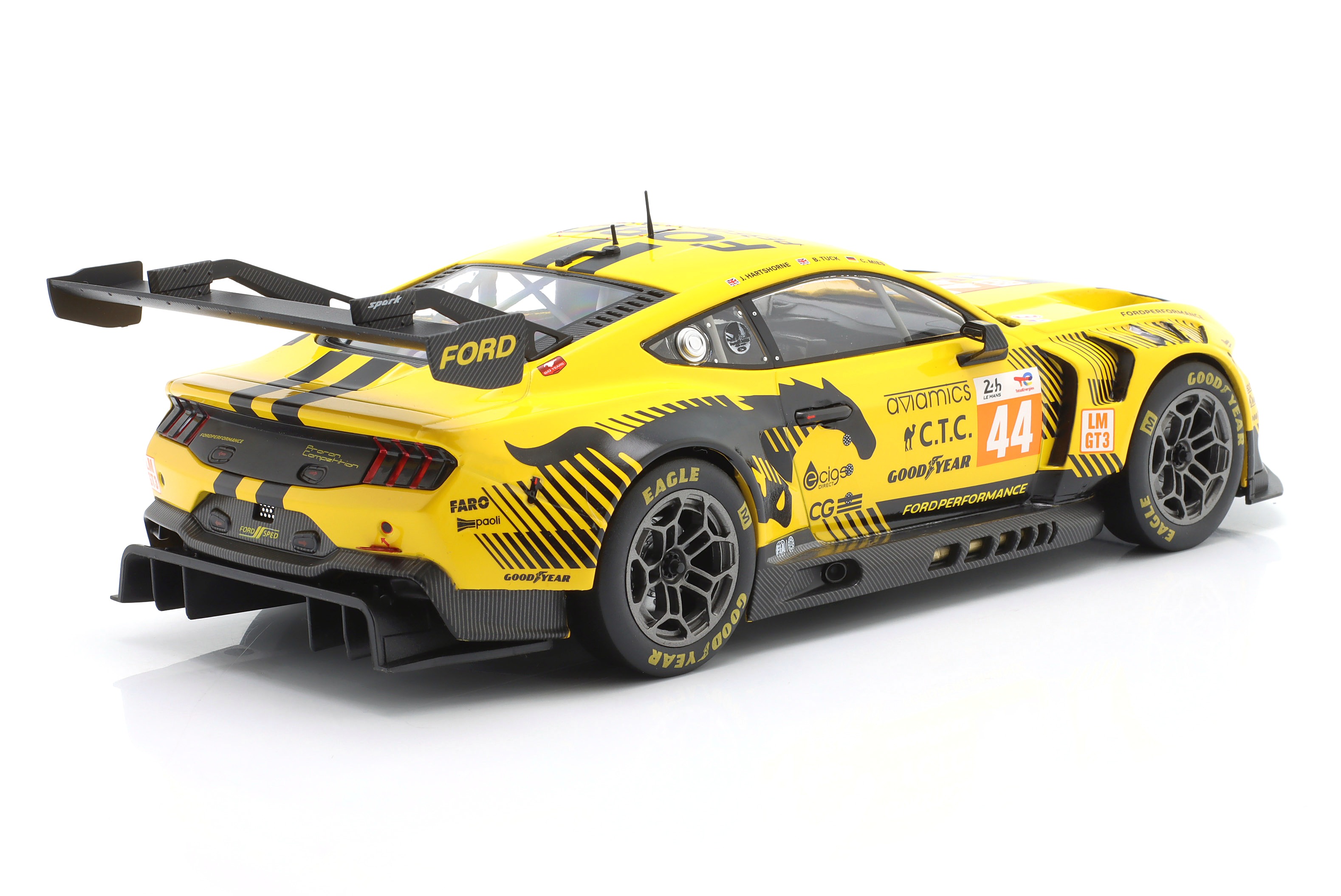 Ford Mustang GT3 #44 Hartshorne/Tuck/Mies 24H Le Mans 2024 Proton Competition 1:18 Ixo Models
