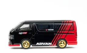 Toyota Hiace 2010 *Advan* black/red 1:64 Massdi