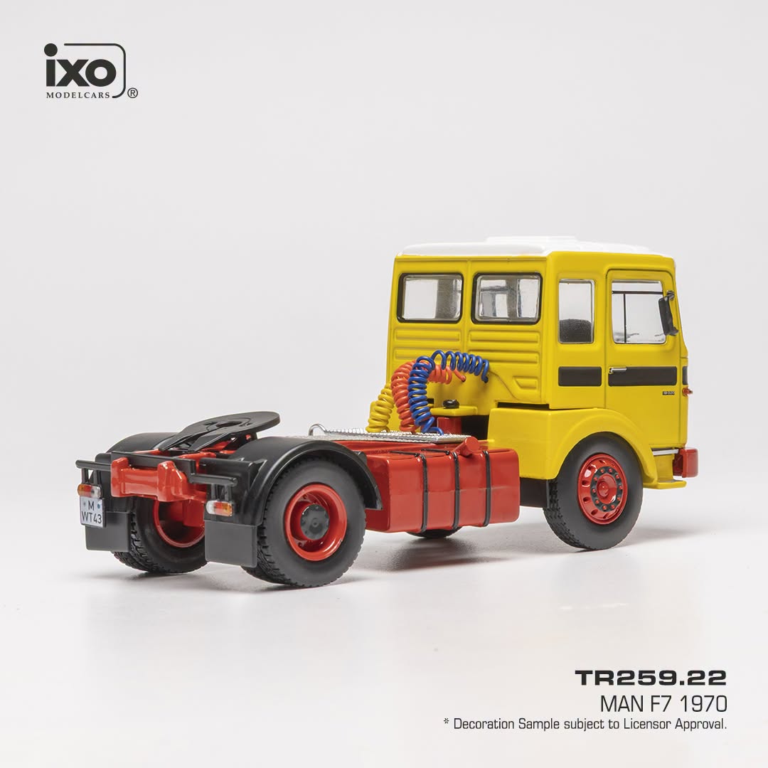 MAN F7 Tractor Truck 2-Assi 1970 yellow/red 1:43 Ixo Models