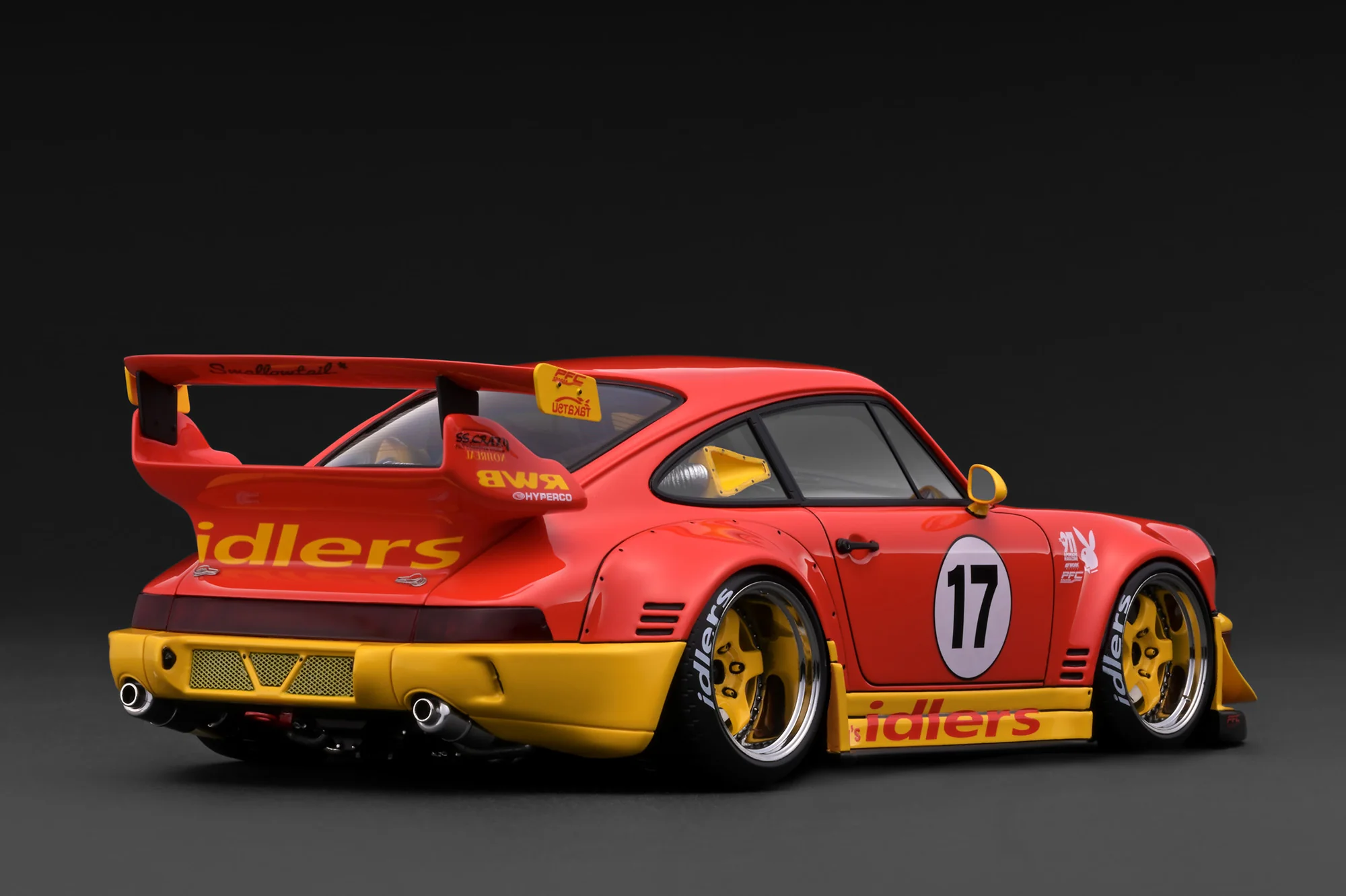 Porsche RWB 964 red/yellow 1:18 Ignition Model
