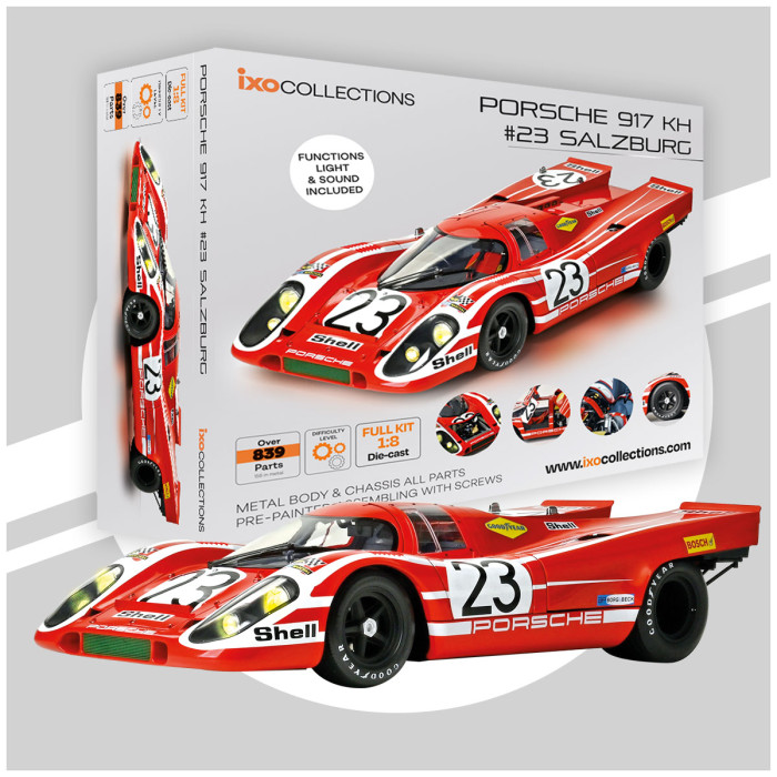 Porsche 917KH #23 Salzburg Winner 24H Le Mans 1970 1:8 Ixo Models 