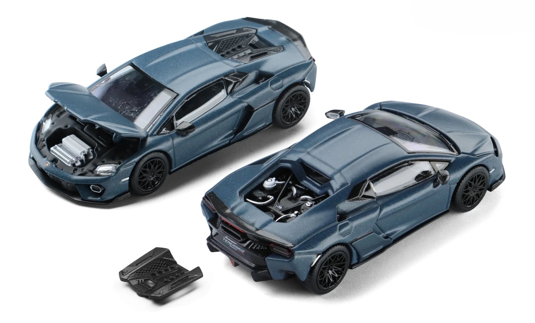 Lamborghini Temerario matte blue 1:64 Trends Hobby