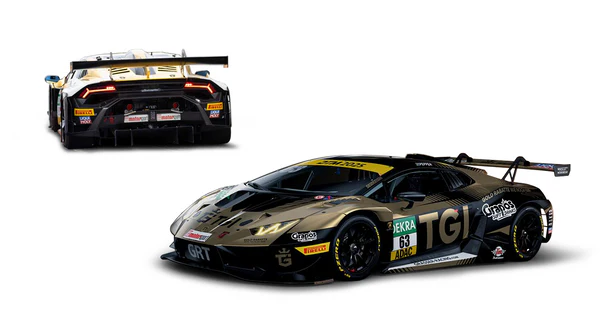 Lamborghini Huracan GT3 EVO2 TGI Team Lamborghini by GRT #63 J.Pepper DTM 2025 1:64 Trends Hobby