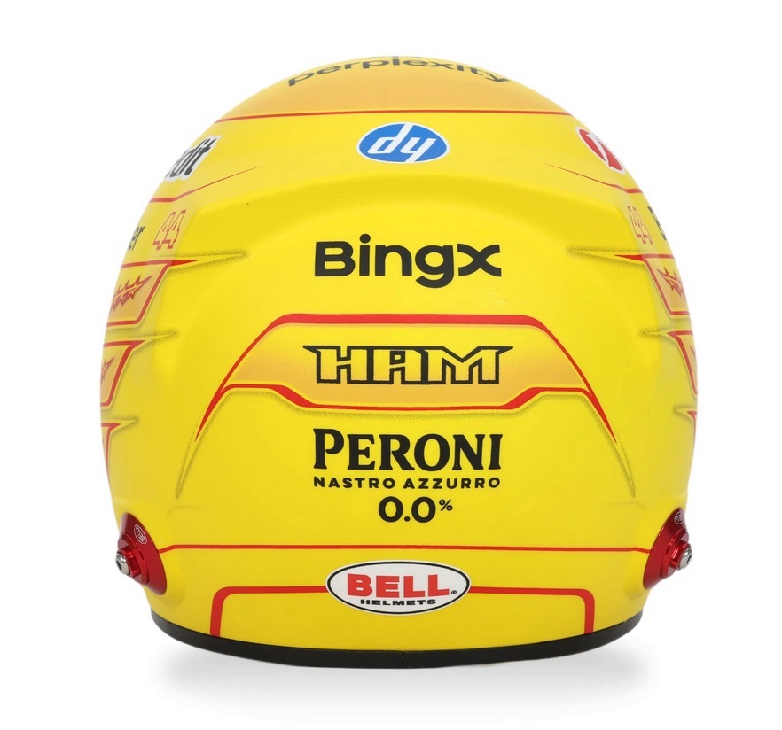 Helmet - Lewis Hamilton Scuderia Ferrari 2026 1:2 Mini Helmet