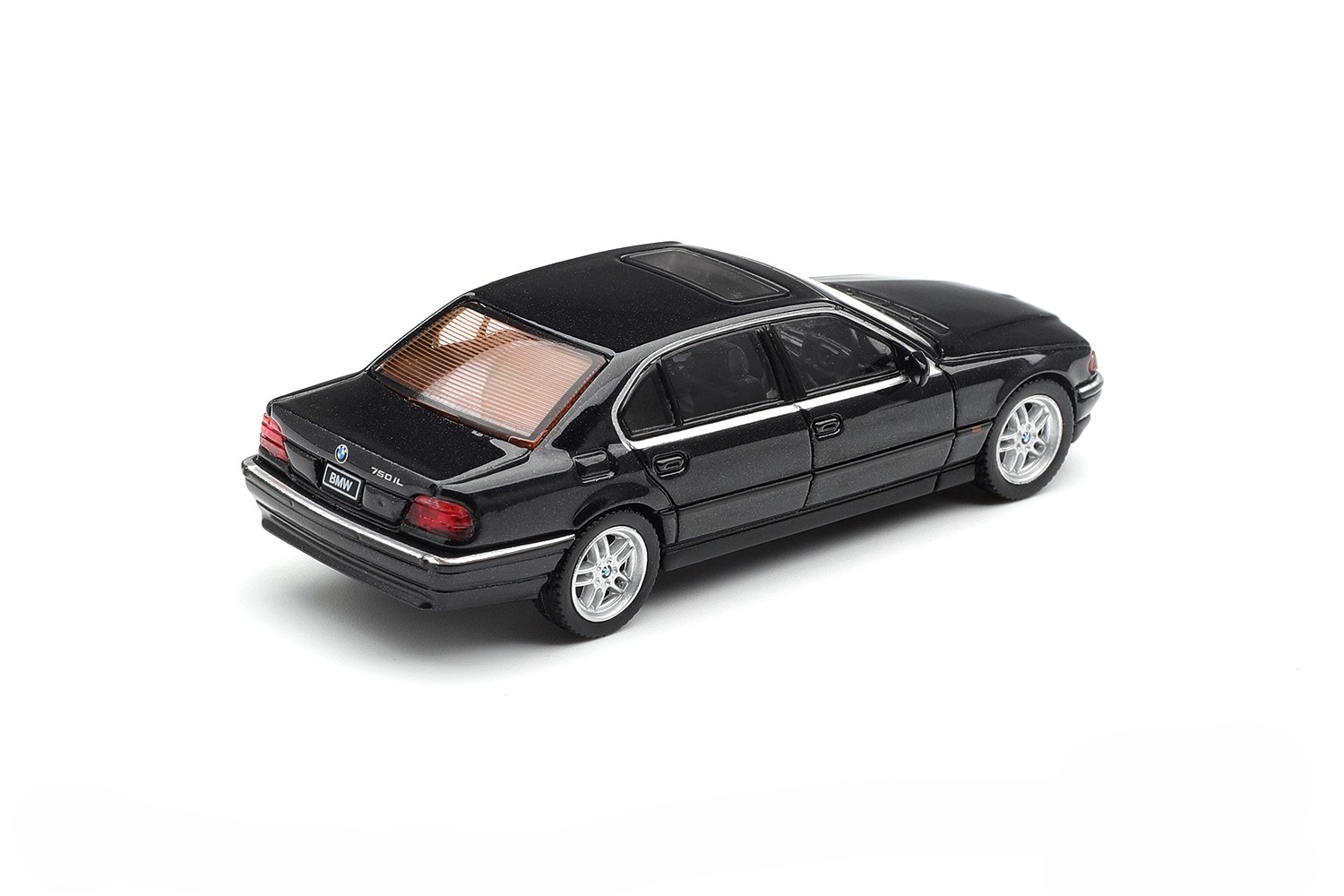 BMW 750IL (E38) 1999 black sapphire 1:64 Mini GT