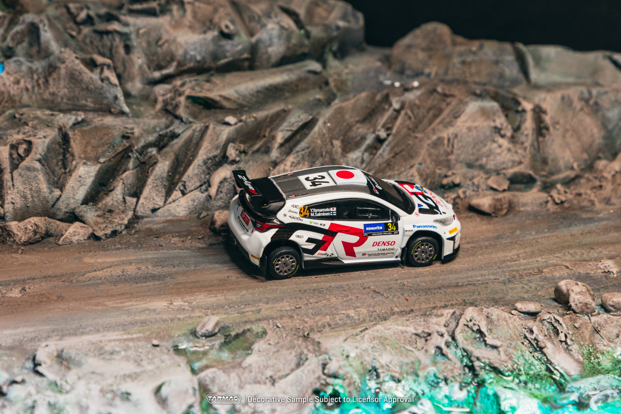 Toyota GR Yaris Rally2 #34 Y.Yamamoto/M.Salmine Rally Sweden 2024 1:64 Tarmac