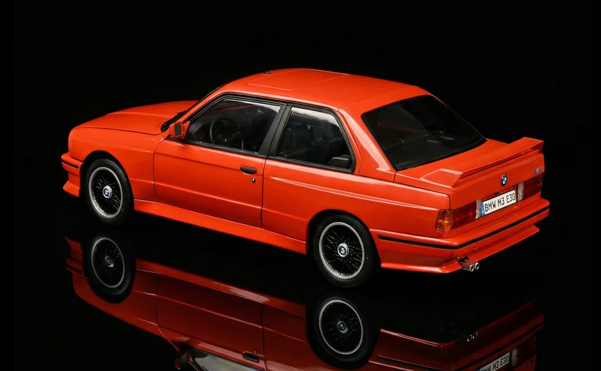 BMW 3-Series M3 E30 1987 red 1:8 Ixo Models 
