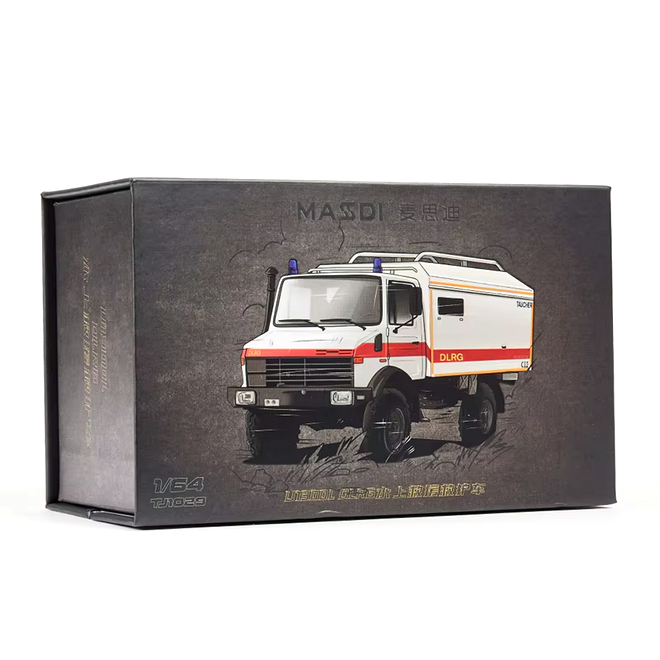 Mercedes-Benz Unimog U1300L DLRG Water Rescue Ambulance white/red 1:64 Massdi