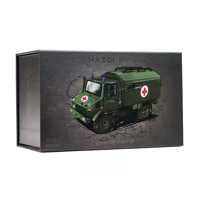 Mercedes-Benz Unimog U1300L Military Ambulance NATO green 1:64 Massdi