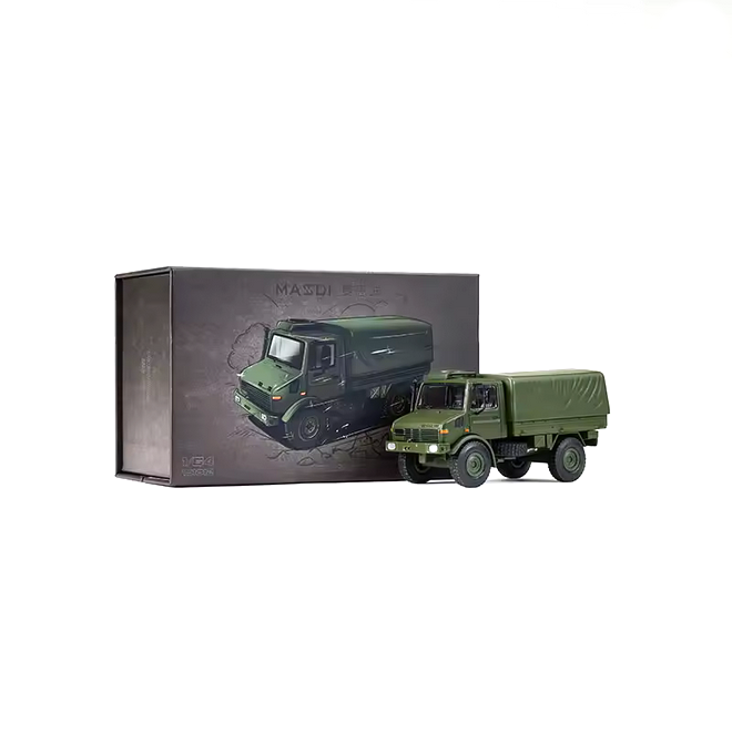 Mercedes-Benz Unimog U1300L Truck green 1:64 Massdi