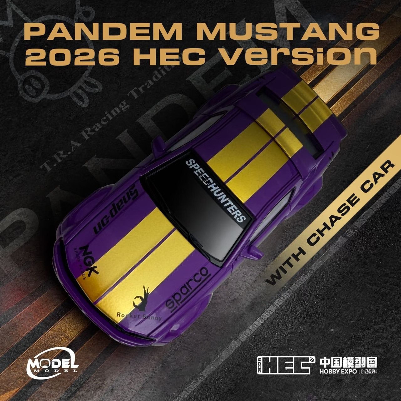 Ford Pandem Mustang HEC 2026 Version purple 1:64 ModelModel