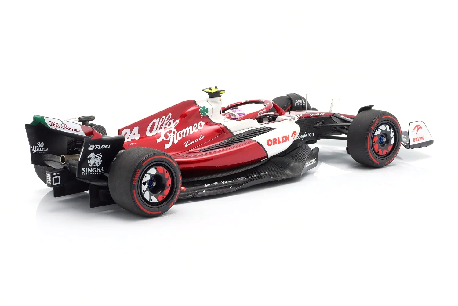 Alfa Romeo F1 Team ORLEN C42 #24 G.Zhou Bahrain GP 2022 1:18 Minichamps