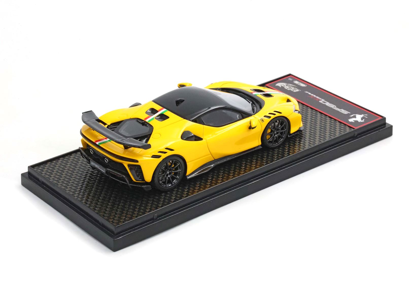 Ferrari SF90 XX Stradale Giallo Modena with Italian stripe 1:43 B.B.R.