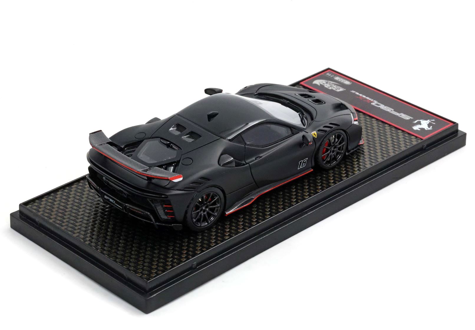 Ferrari SF90 XX Stradale #16 Charles Leclerc Matt Black 1:43 B.B.R.