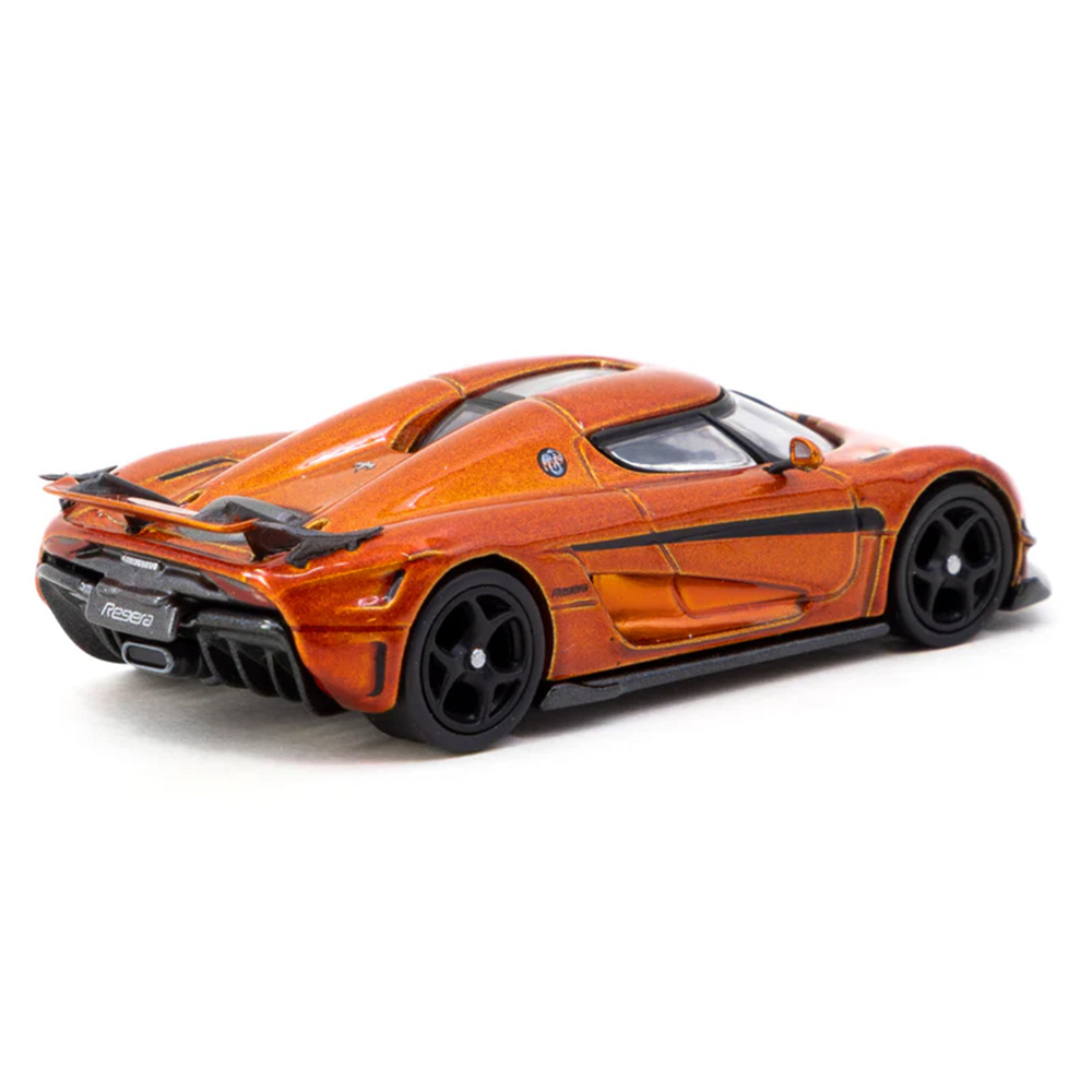 Koenigsegg Regera orange metallic/black stripes 1:64 Tarmac