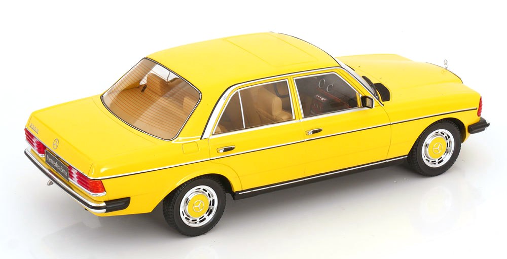 Mercedes-Benz 230E W123 1975 yellow 1:18 KK Scale