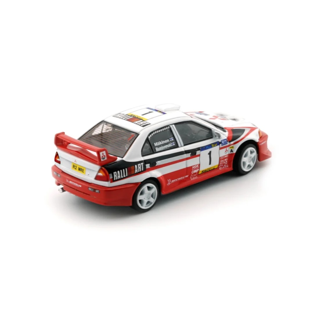 Mitsubishi Lancer EVO V Mitsubishi Ralliart #1 T.Mäkinen/R.Mannisenmäki Group A Rallye Catalunya 1998 1:64 BM Creations