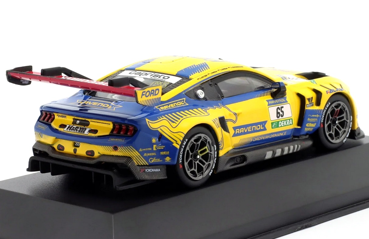 Ford Mustang GT3 HRT Ford Performance #65 Fetzer/Schumacher/S.Owega/J.Owega 4th 24H Nürburgring 2025 1:43 Ixo Models