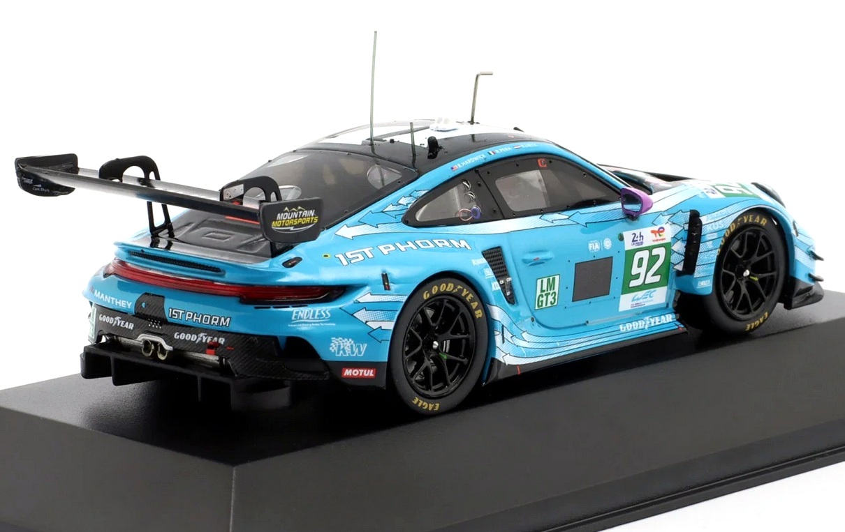 Porsche 911 GT3 R Manthey 1st Phorm #92 Hardwick/Lietz/Pera Winner LMGT3 24h LeMans 2025 1:43 Ixo Models