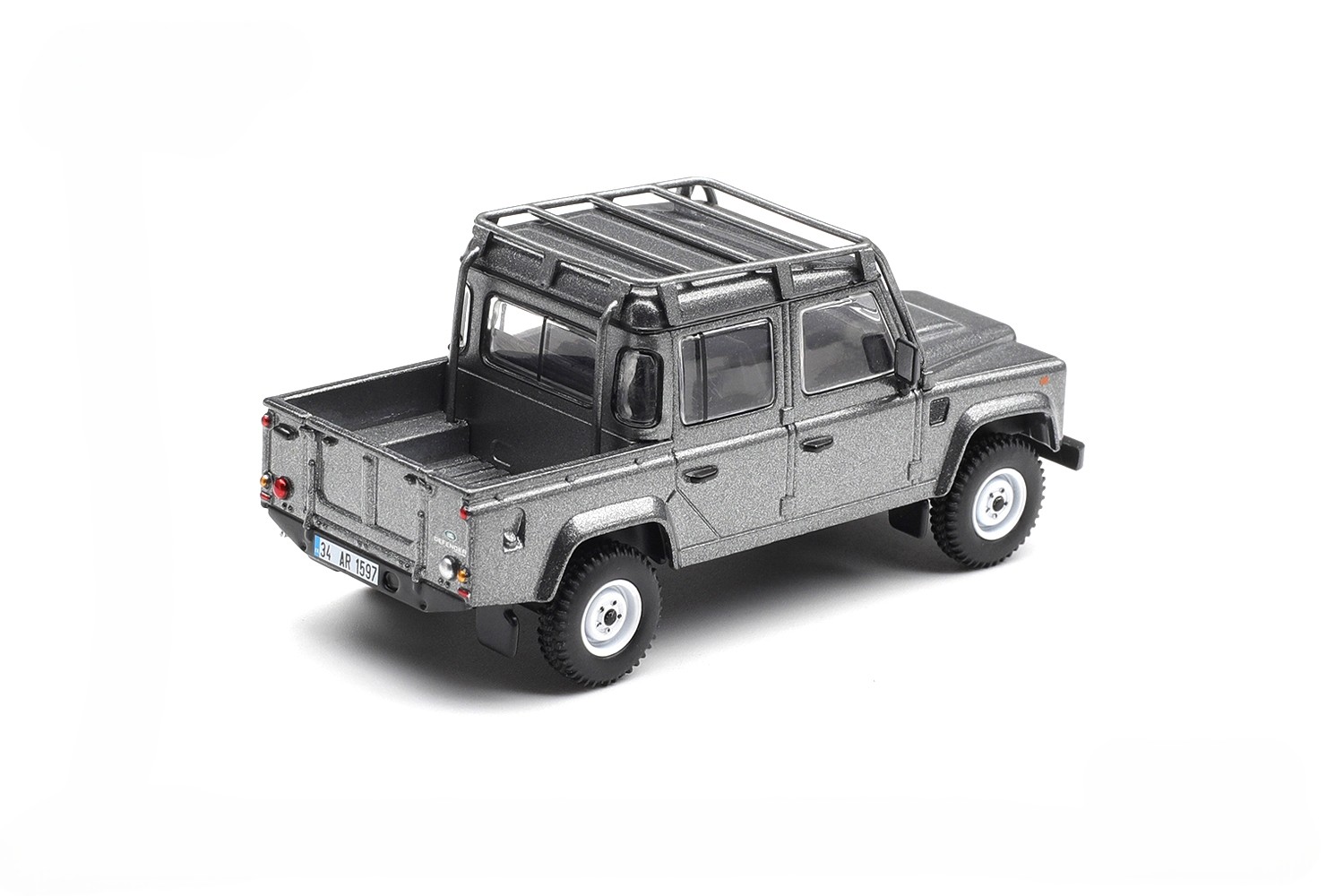 Land Rover Defender 110 Crew Cab *Skyfall* 2012 English Blister Packaging grey 1:64 Mini GT