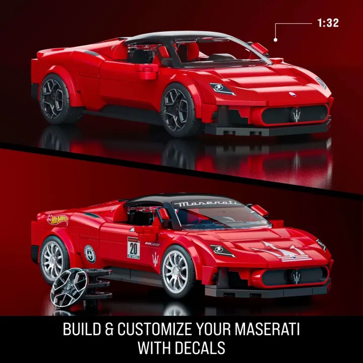 Maserati MC20 red 1:32 Hot Wheels Brick Shop