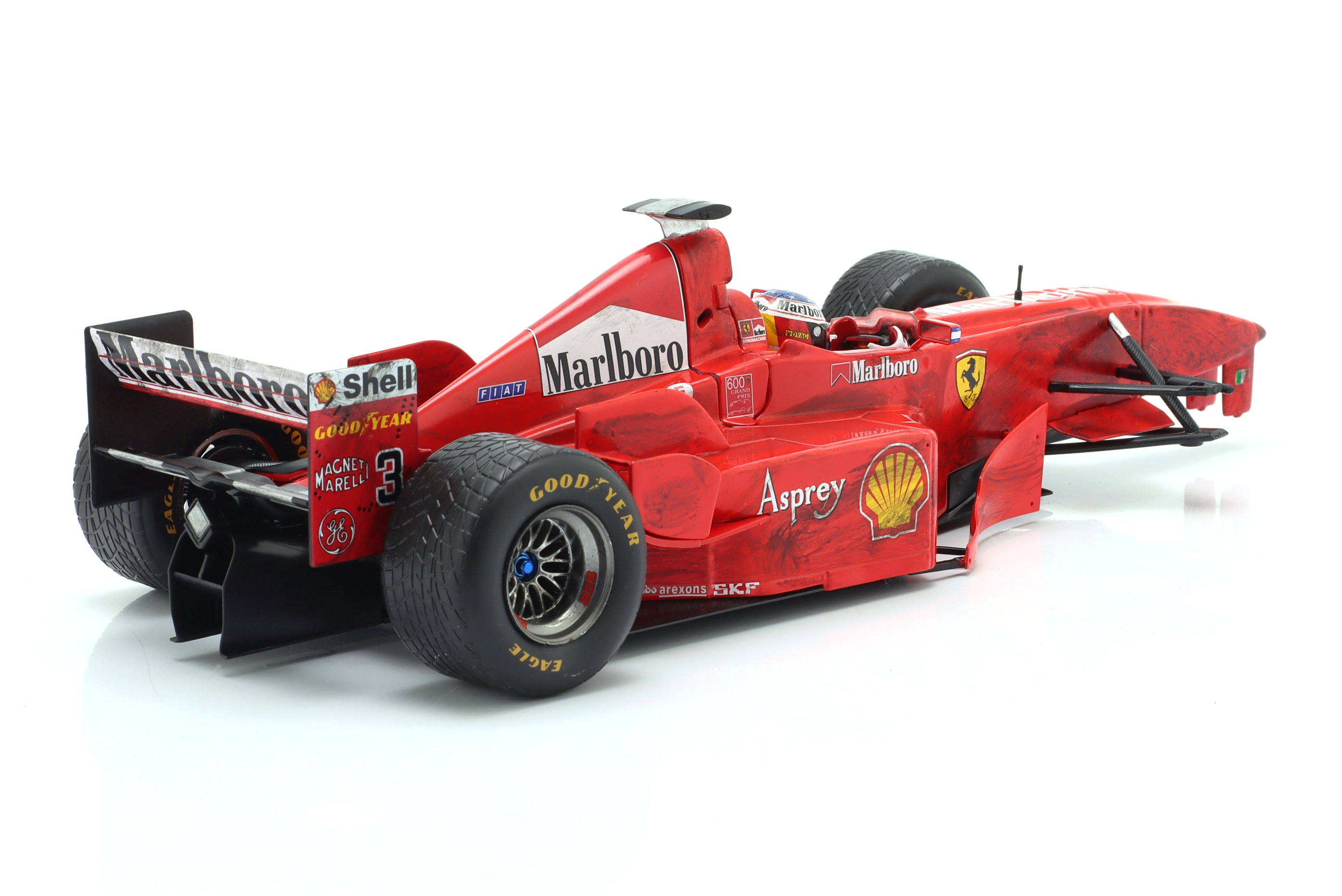 Ferrari F300 #3 M.Schumacher Belgian GP F1 1998 3 Wheeler + Collectors Box 1:18 Werk83