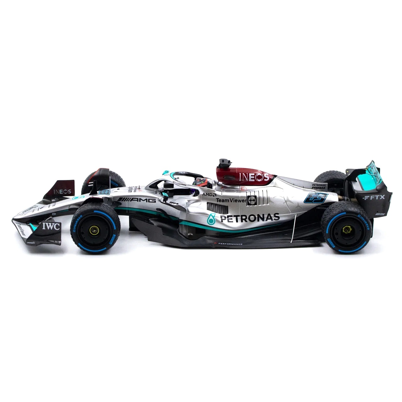 Mercedes-AMG F1 W13 #63 G. Russell 5th Monaco GP 2022 1:18 Minichamps