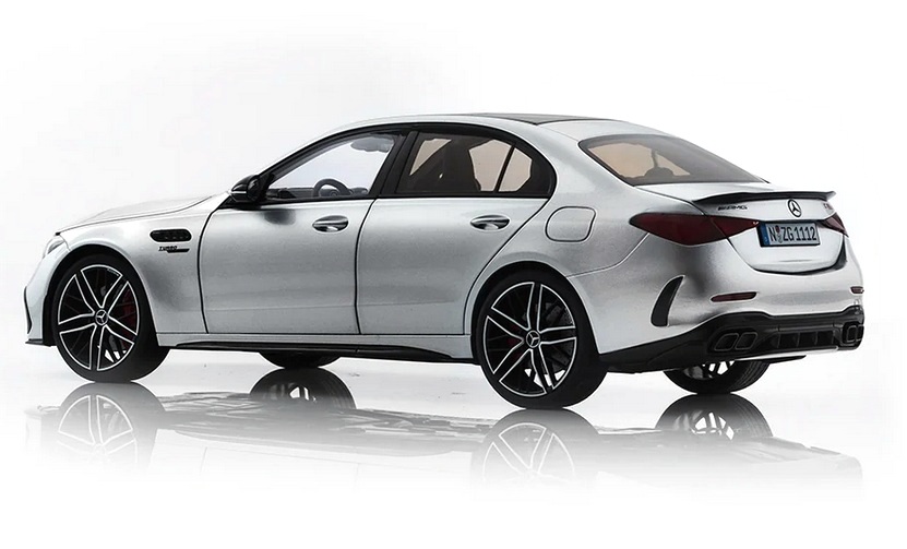 Mercedes-AMG C 63 S E Performance hightech silver 1:18 NZG