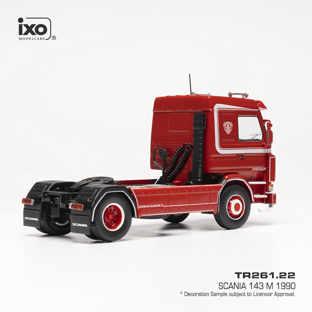 Scania 143 M Tractor Truck 2-Assi 1990 red 1:43 Ixo Models