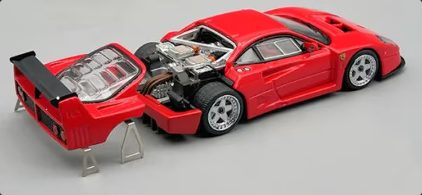 Ferrari F40 LM 1996 red 1:43 Tecnomodel