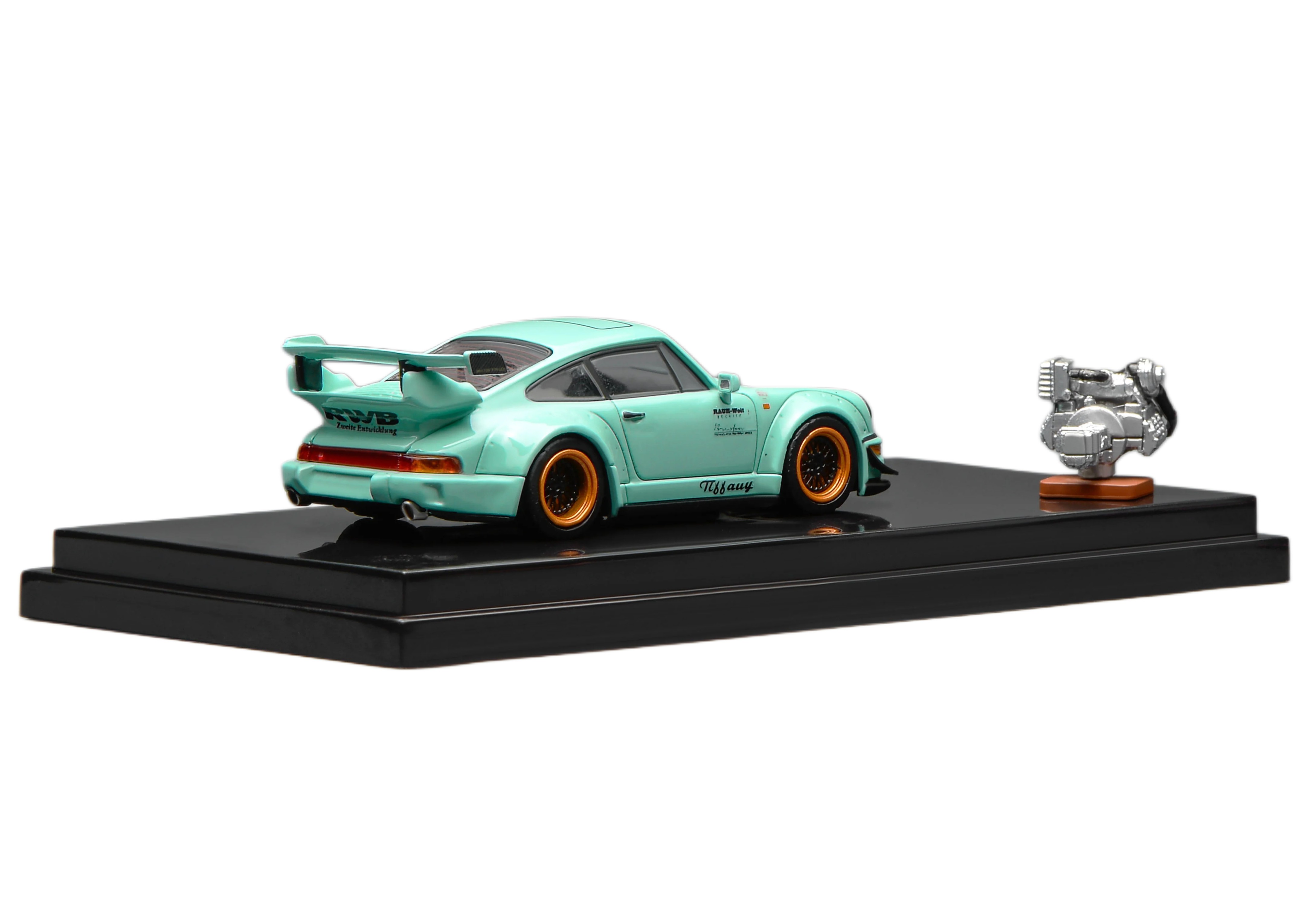 Porsche RWB 964 *Tiffany* turquoise 1:64 Motorhelix