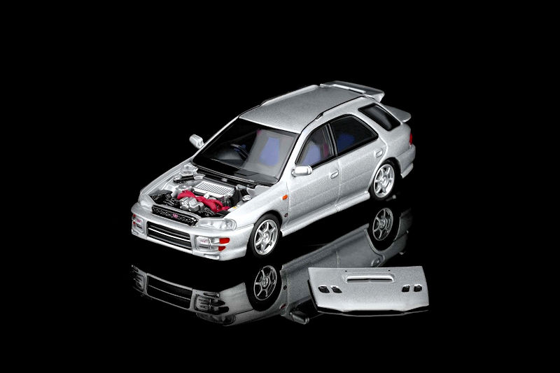 Subaru lmpreza Wagon WRX STi Version VI arctic silver metallic 1:64 Motorhelix