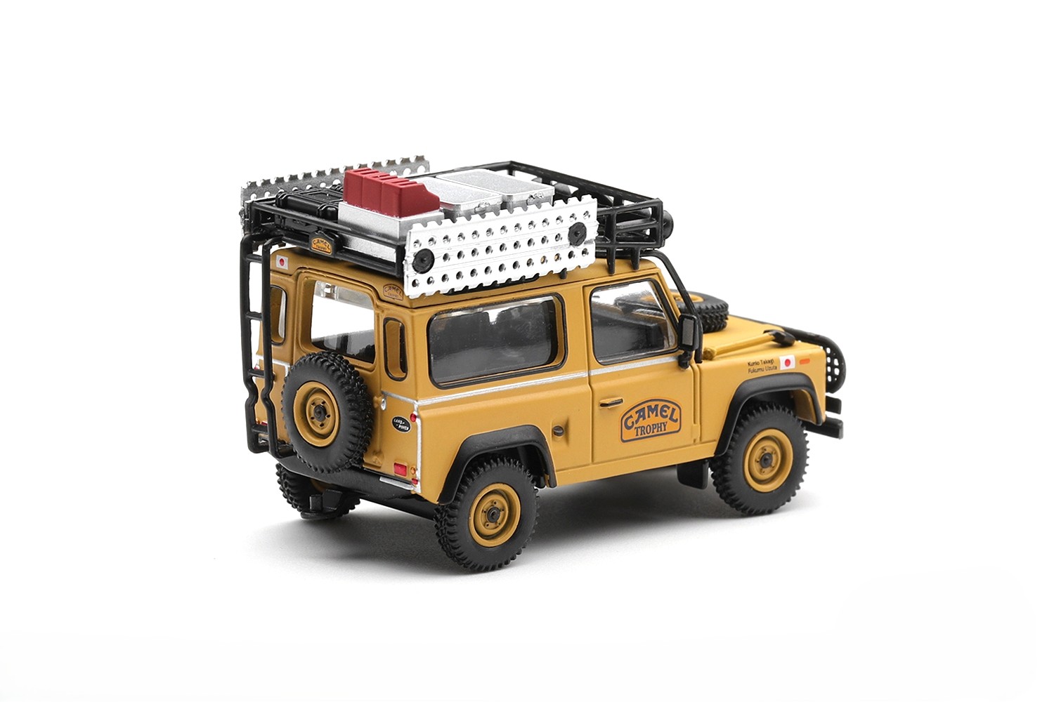 Land Rover Defender 90 Camel Trophy Team Japan K.Takagi/F.Uzuta Camel Trophy Borneo 1985 1:64 Mini GT