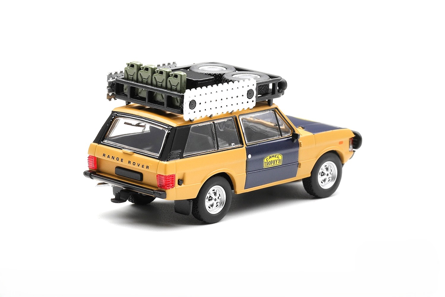 Land Rover Range Rover Camel Trophy Team West Germany 3 H.Fischer/W.Bays Camel Trophy Sumatra 1981 1:64 Mini GT