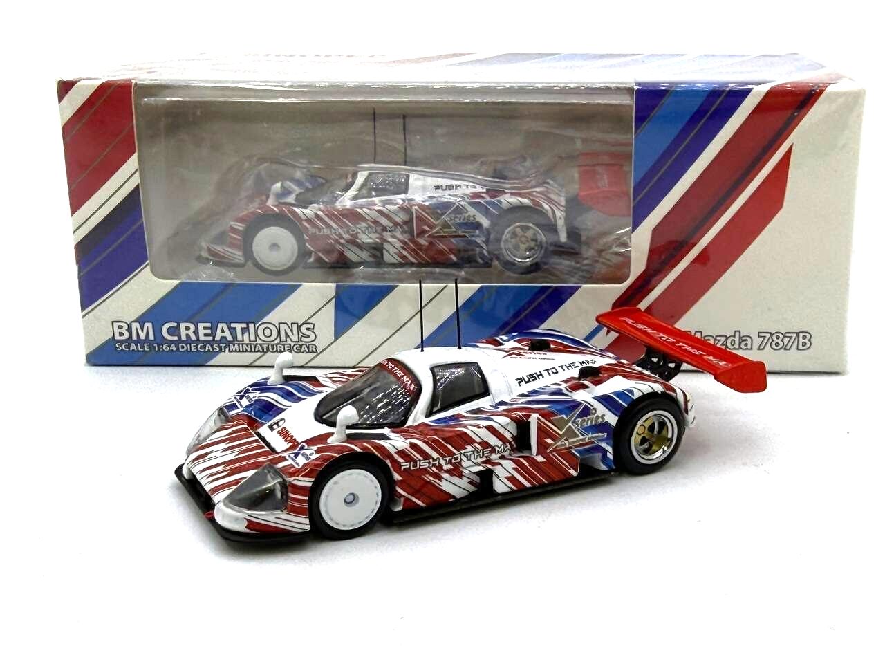 Mazda 787B X-series Sinopec Limited Edition white/blue/red 1:64 BM Creations