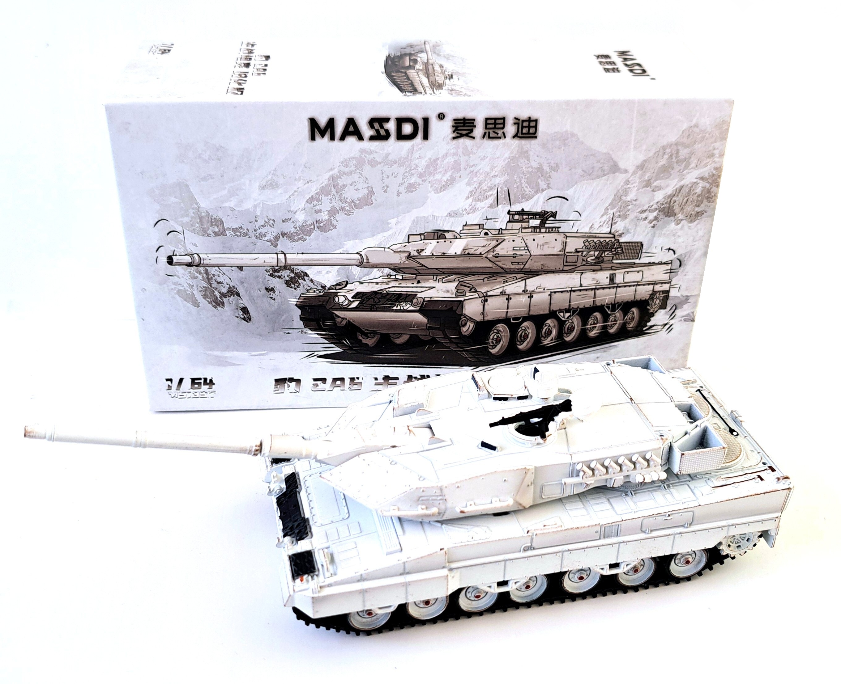 Leopard 2A6 Aging Version grey 1:64 Massdi
