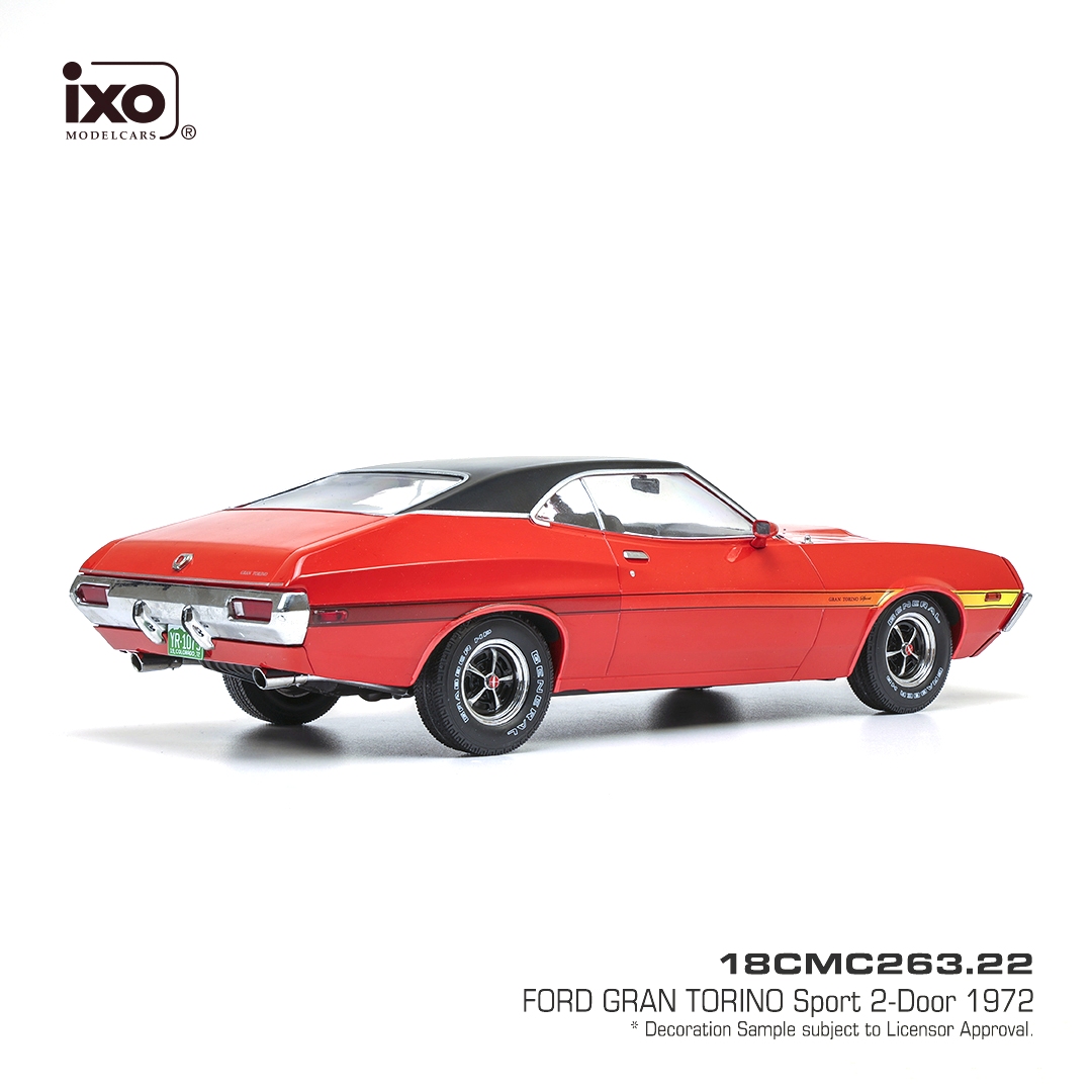 Ford Gran Torino Coupe 1972 red/black 1:18 Ixo Models