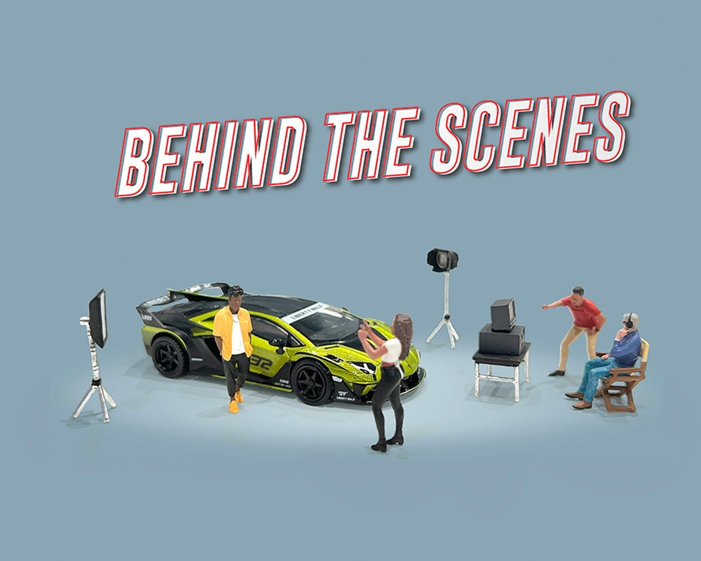 Figure Set: Behind The Scenes 1:64 American Diorama