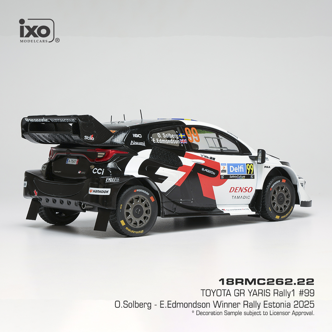 Toyota GR Yaris Rally1 #99 O.Solberg/E.Edmondson Rally Estonia 2025 1:18 Ixo Models